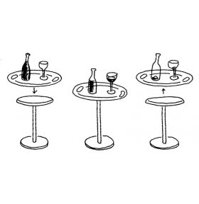 Dienbladtafel Op La Alessi