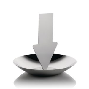 Alessi Communicator Arrow fruitschaal met memobordje